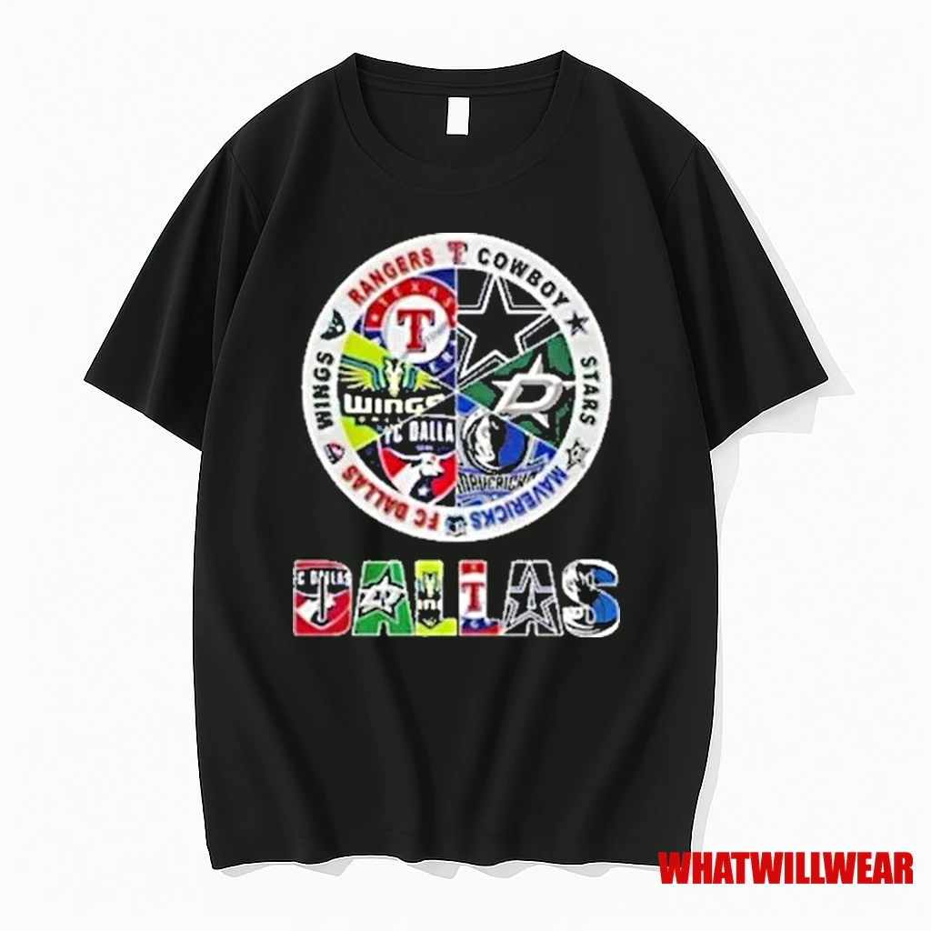 Combined Logos Of Dallas Sports Teams 2025 Shirts