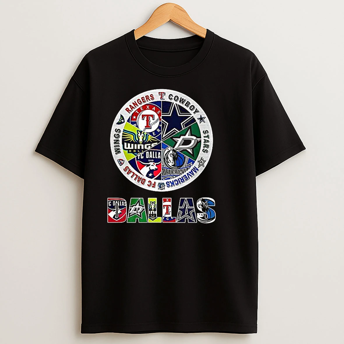 Combined Logos Of Dallas Sports Teams T Shirts