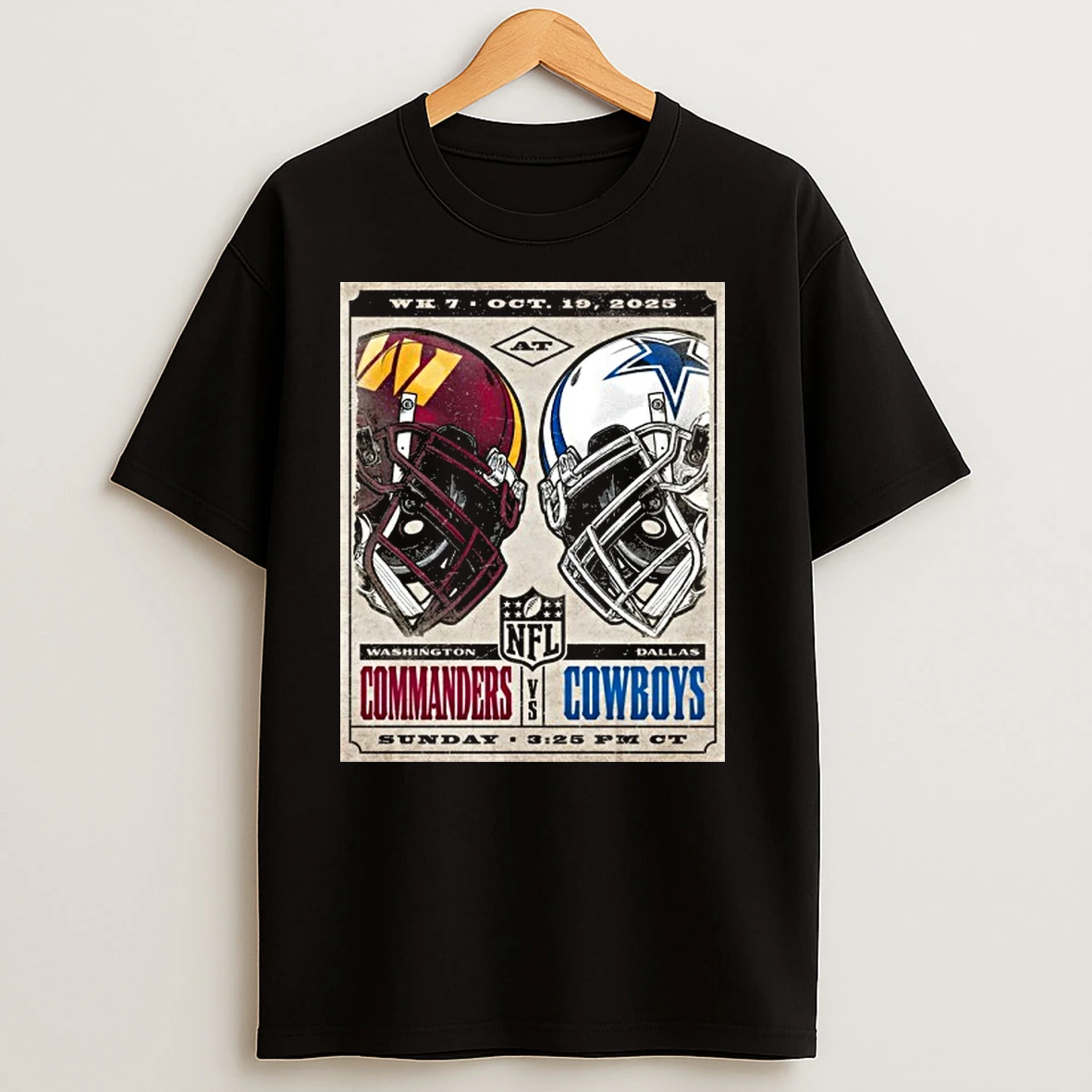 Commanders Vs Cowboys 2025 Gameday Matchup Week 7 T Shirts