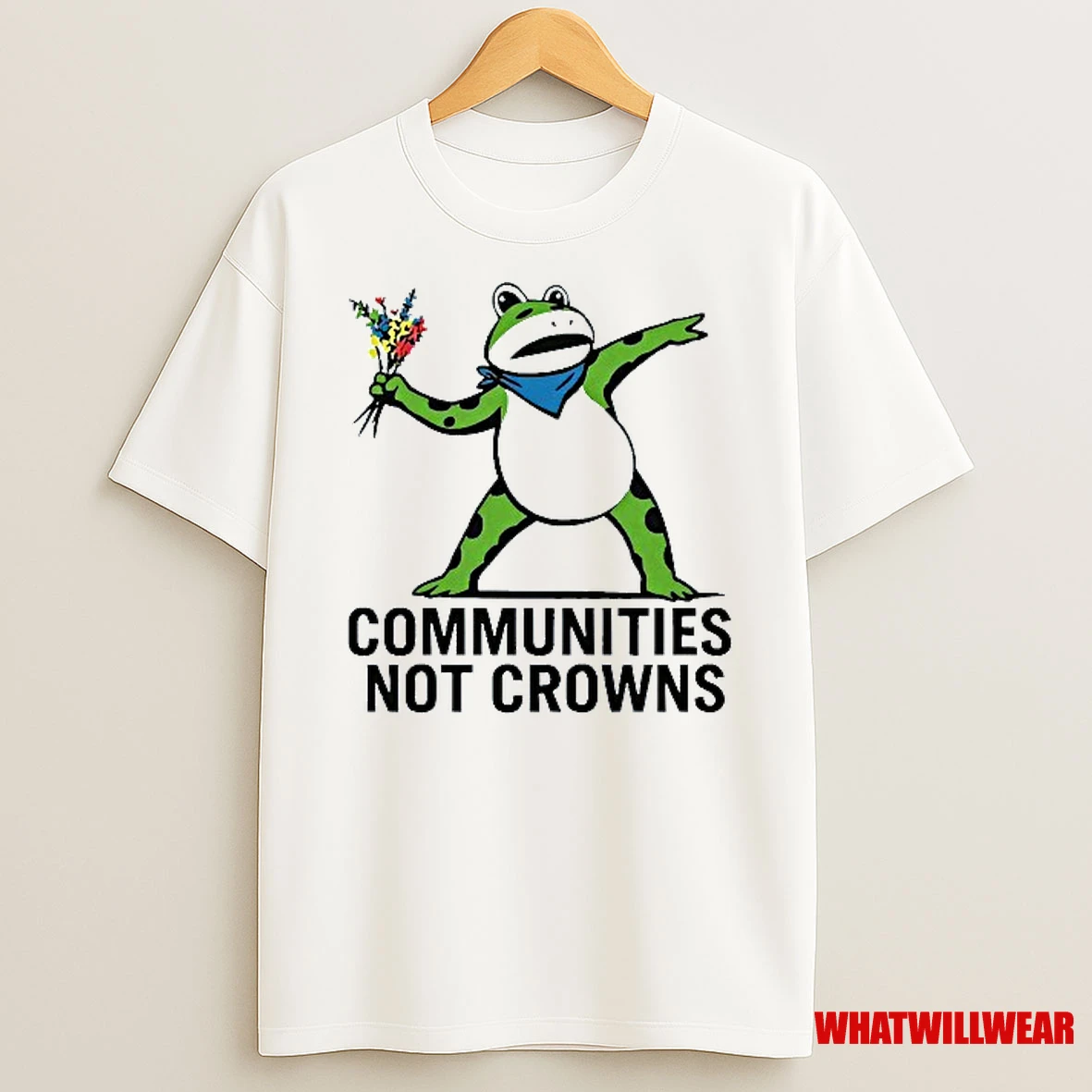 Communities Not Crowns Portland Frog No Kings Shirts
