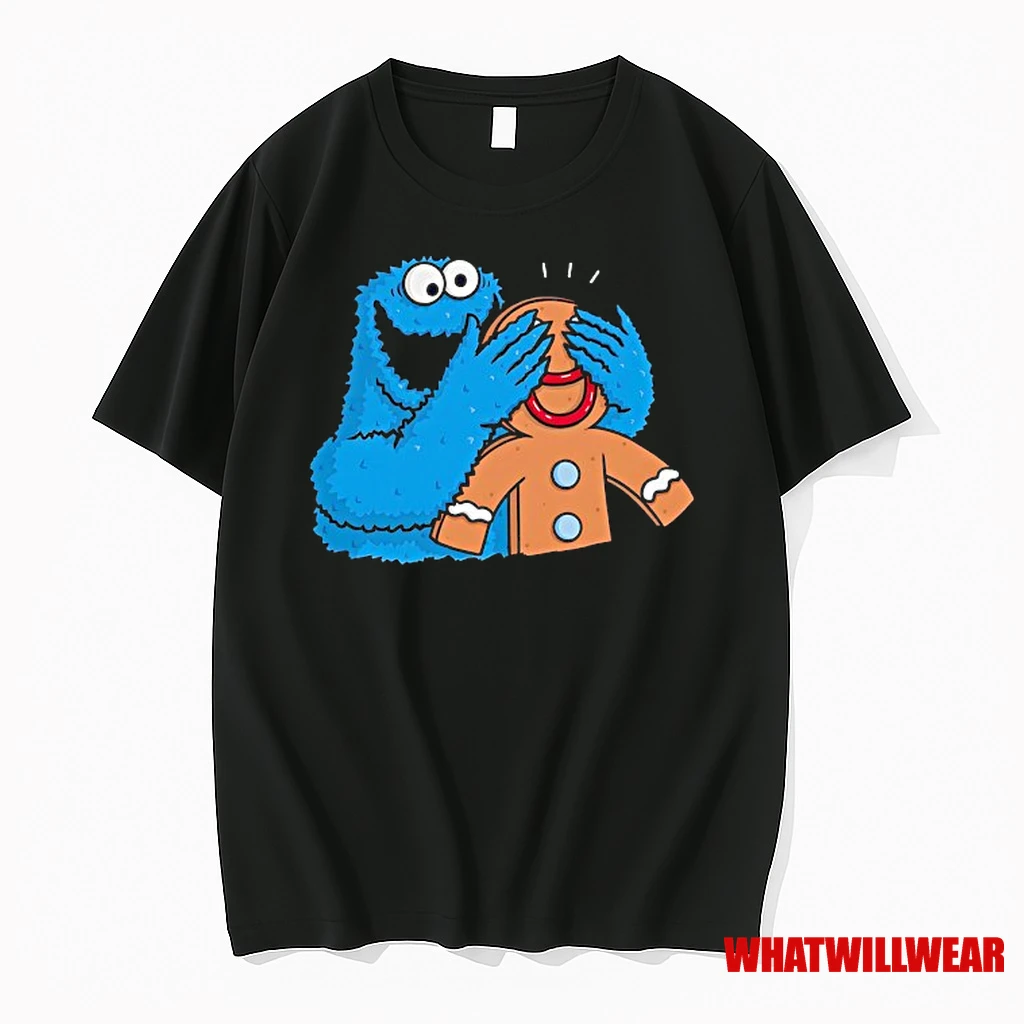 Cookie Monster X Gingerbread Man Monstrous Surprise Shirts