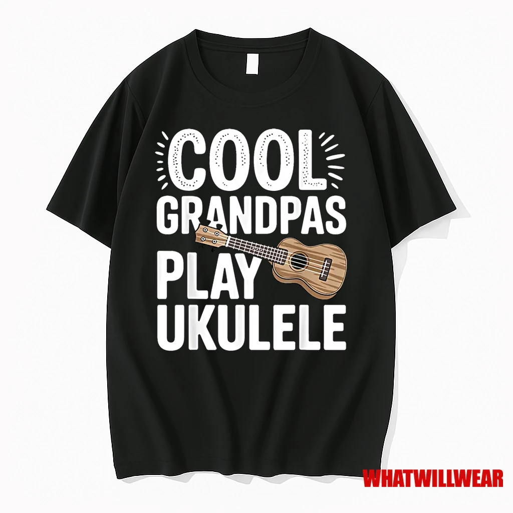 Cool Ukulele Art For Grandpa Men Music Lover Ukulele Player Shirts