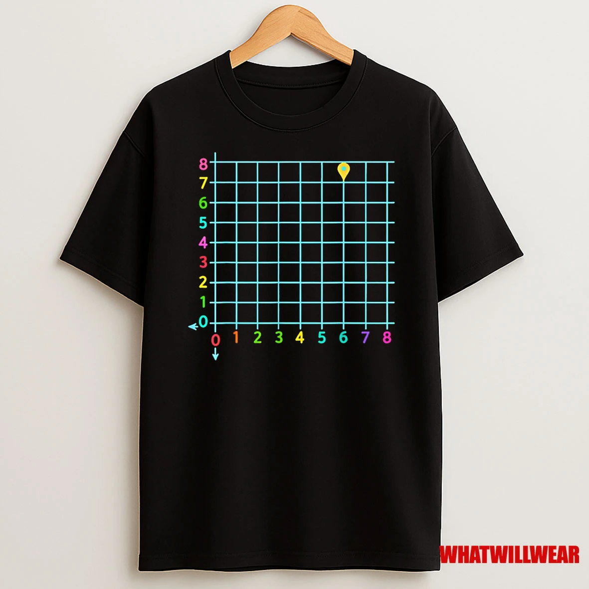 Coordinate 6 7 Math Teacher Colorful Shirts