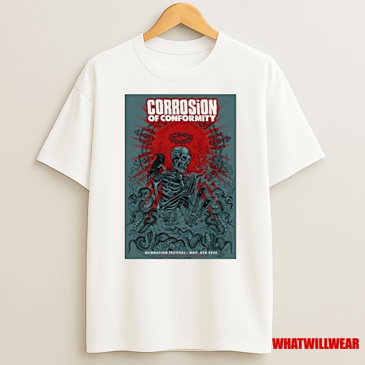 Corrosion Of Conformity Damnation Festival On Nov 8 2025 In Manchester Uk Shirts