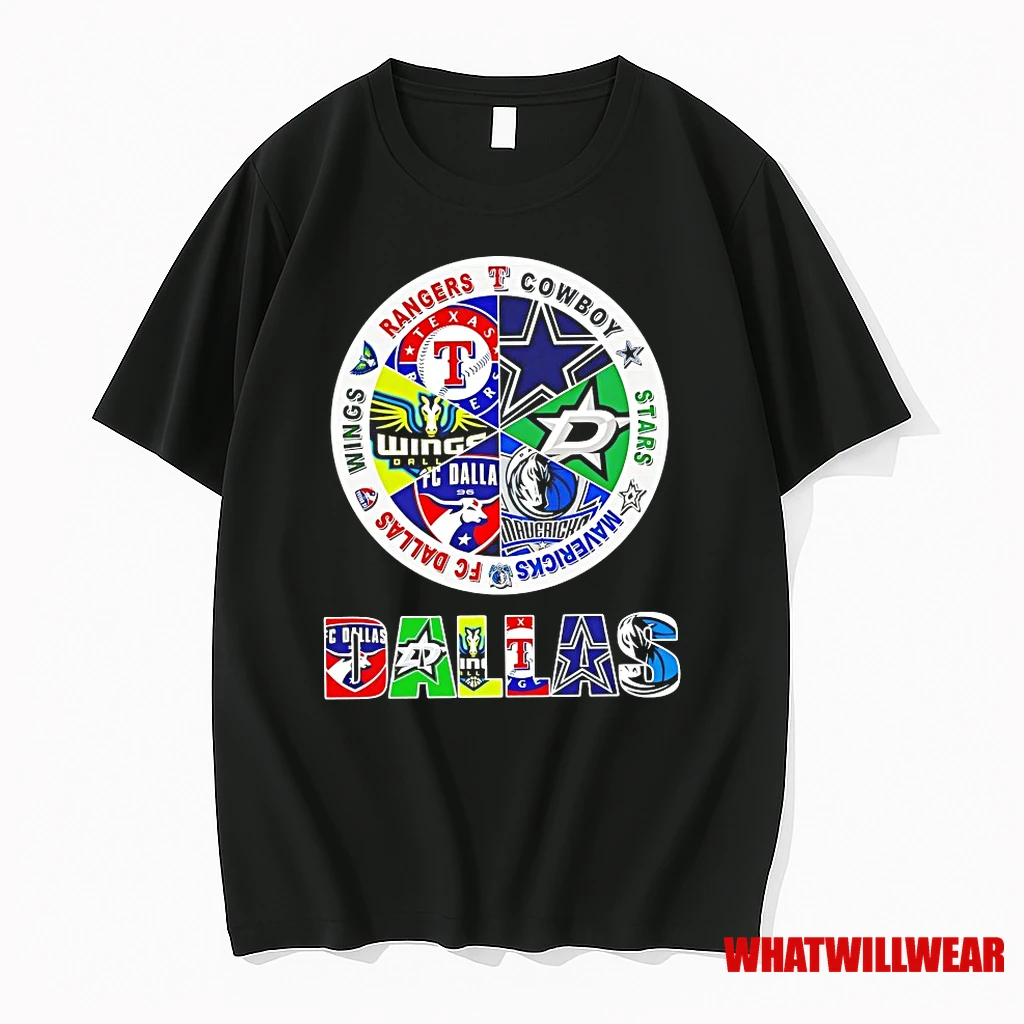 Cowboys Rangers Mavericks Stars Dallas Wings Dallas Team Sport Logo Shirts