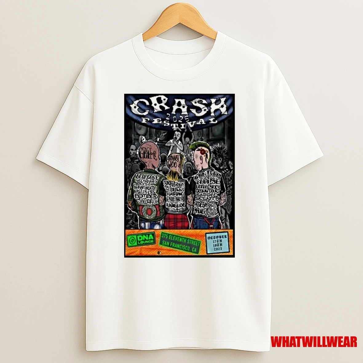 Crash Festival Dna Lounge On Oct 17 18 2025 Shirts