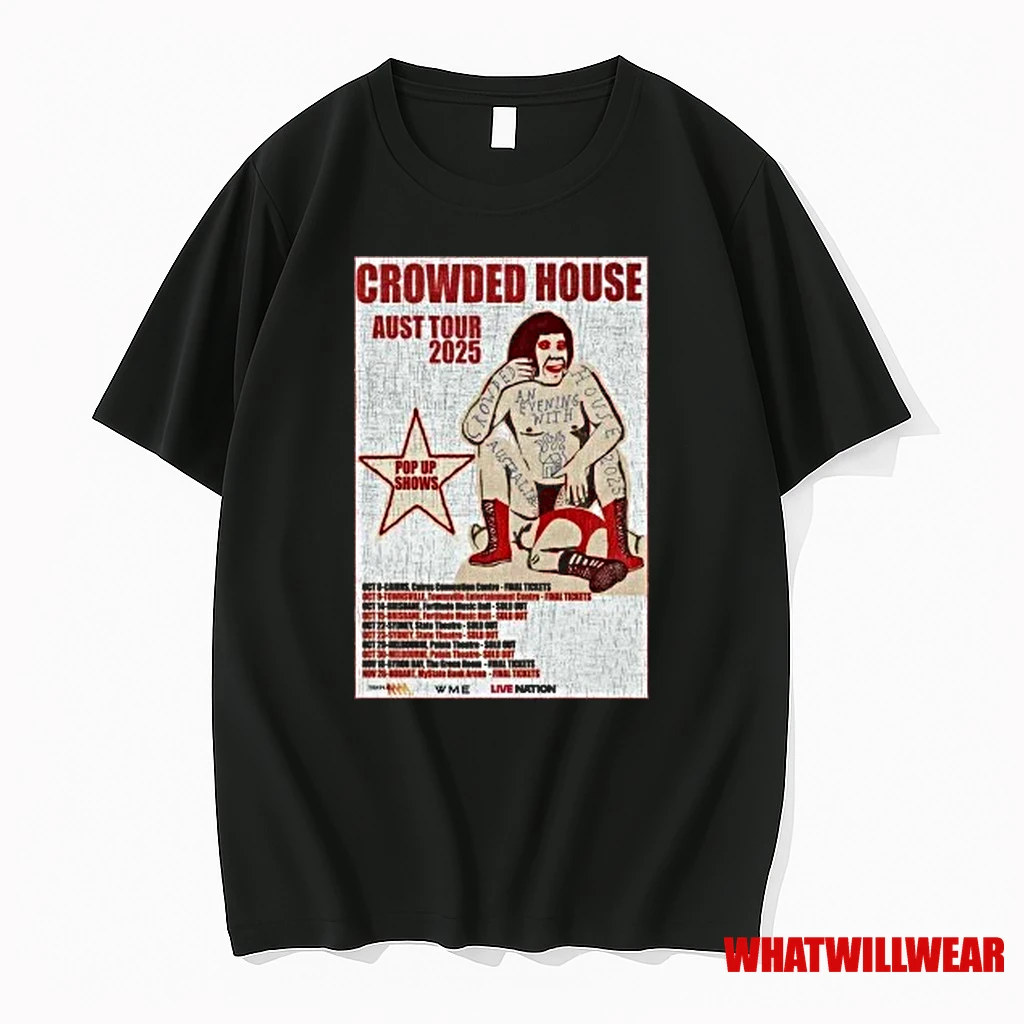 Crowded House 2025 Australia Show Shirts