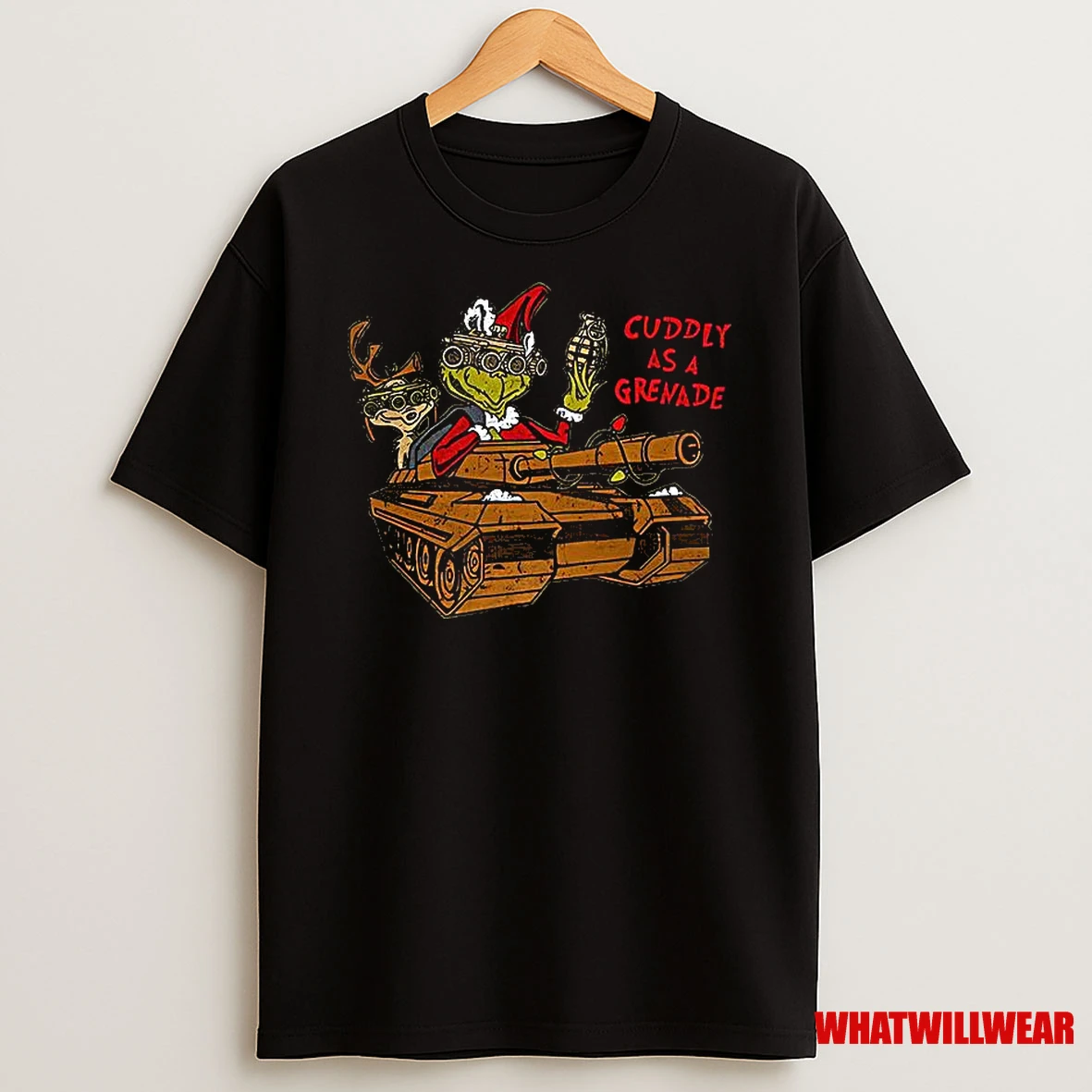 Cuddly As A Grenade Merry Christmas Shirts