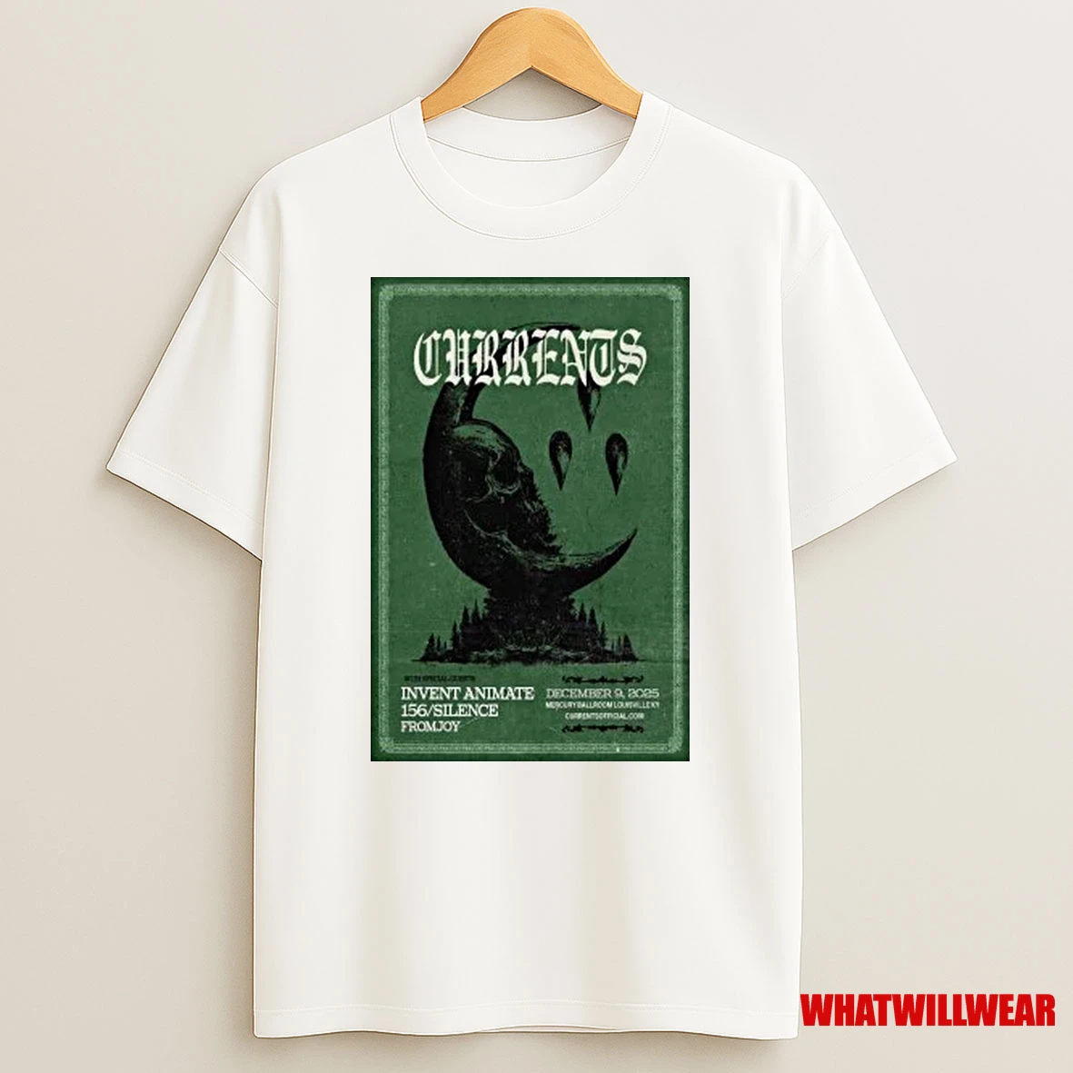 Currents Mercury Ballroom Louisville Dec 9 2025 Shirts