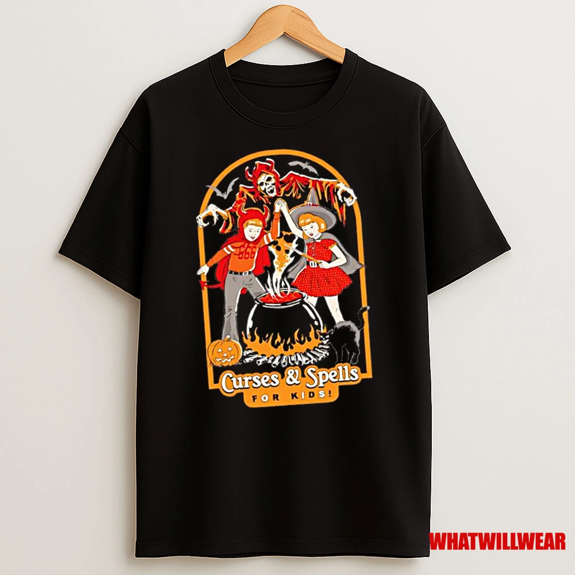 Curses Spellsfor Kids Skeletal Figure Children Graphic Shirts