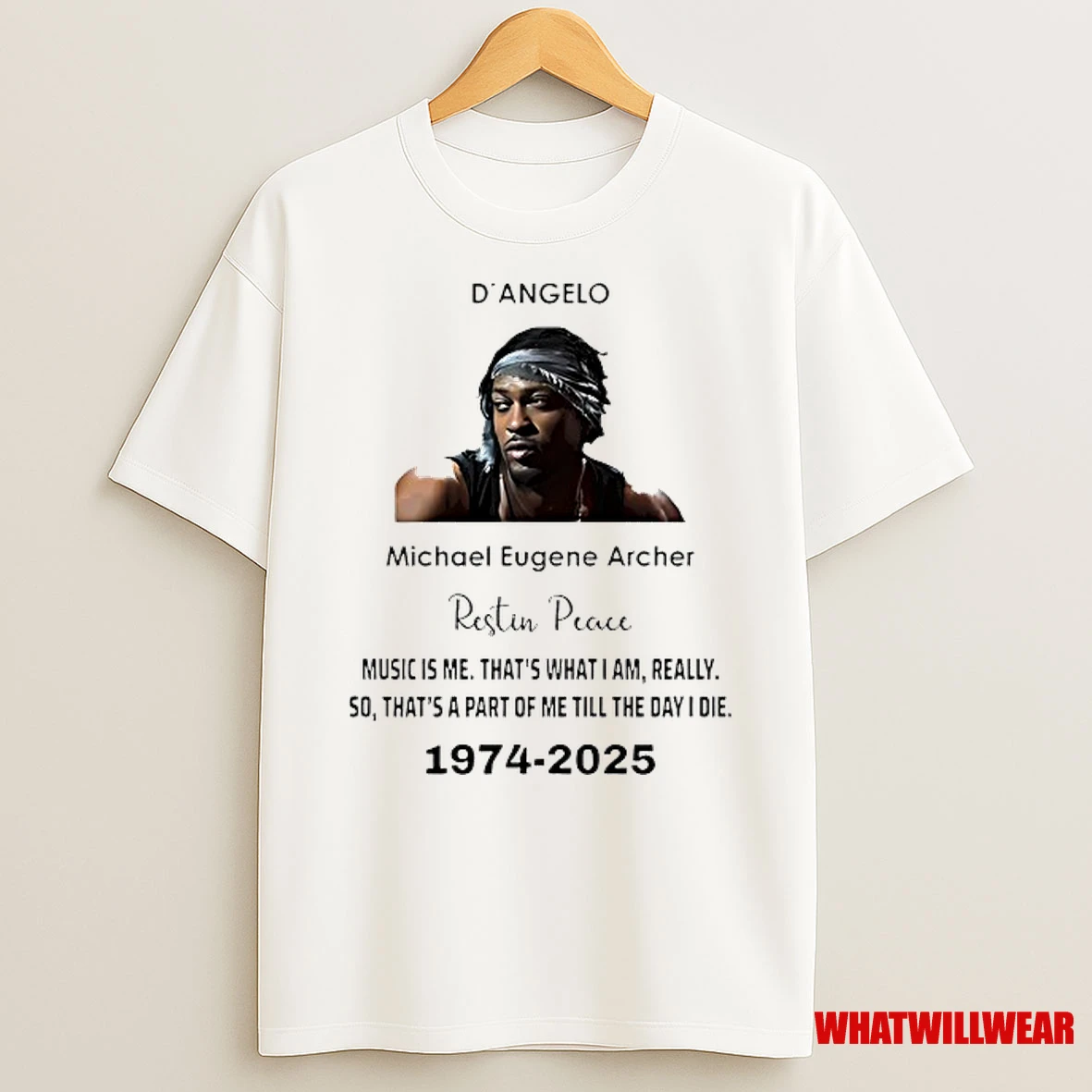 Dangelo Micheal Eugene Archer Rest In Peace 1974 2025 Shirts