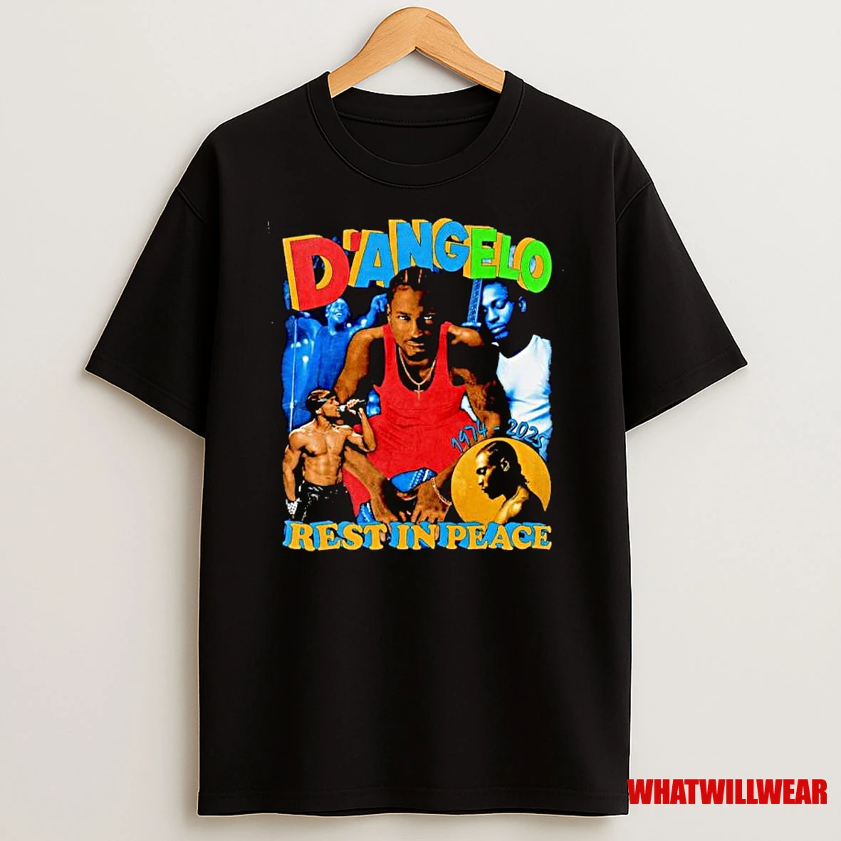 Dangelo Rest In Peace 1974 2025 Ornaments Shirts