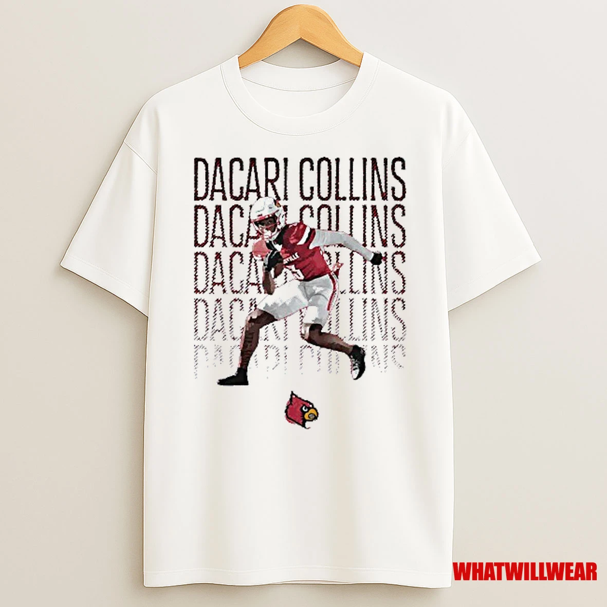 Dacari Collins Louisville Cardinals Football Player Name Repeat Shirts