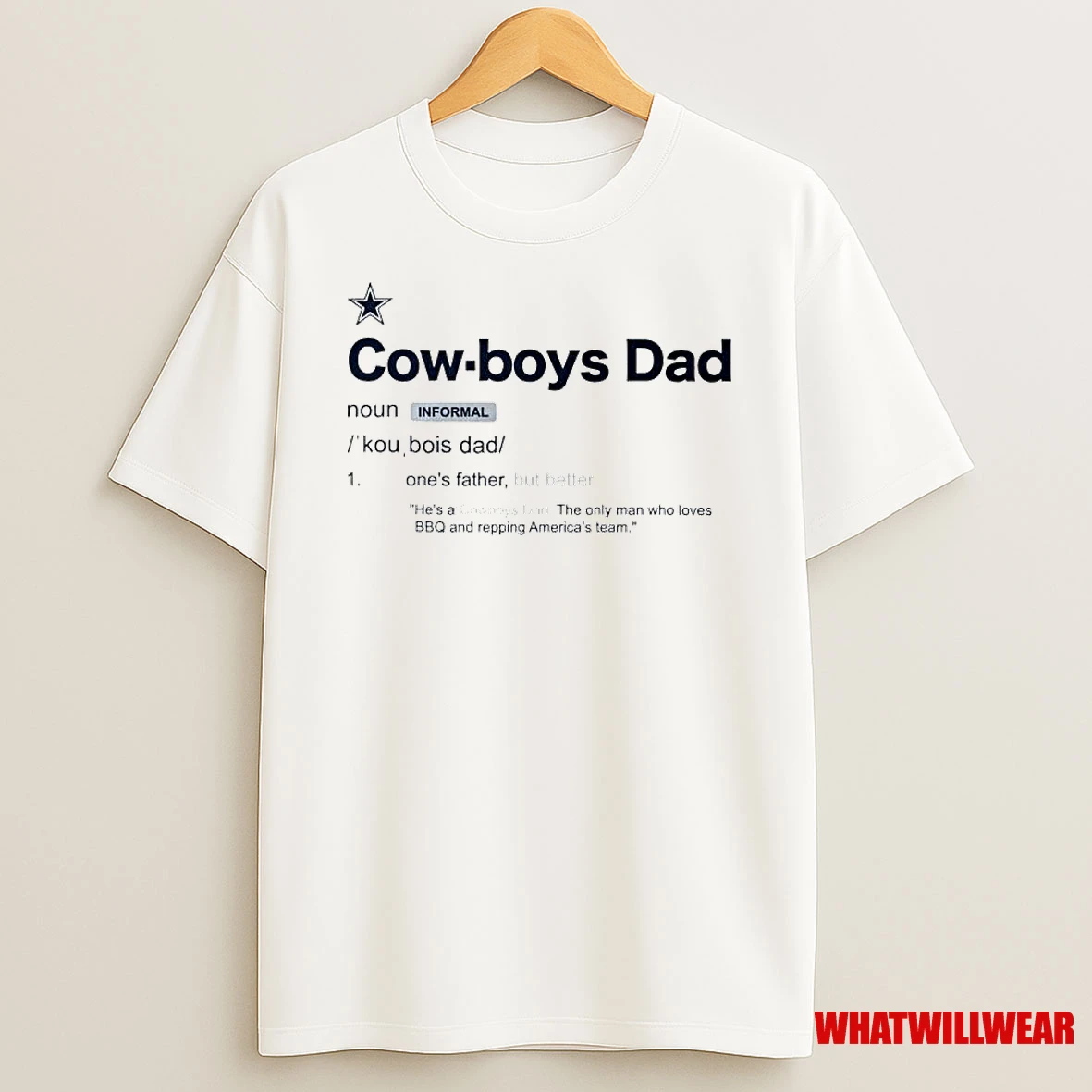 Dallas Cowboys Dad Definition Ornaments Shirts
