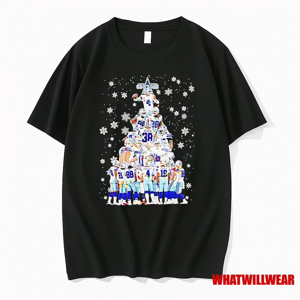Dallas Cowboys Team Players Christmas Tree Shirts