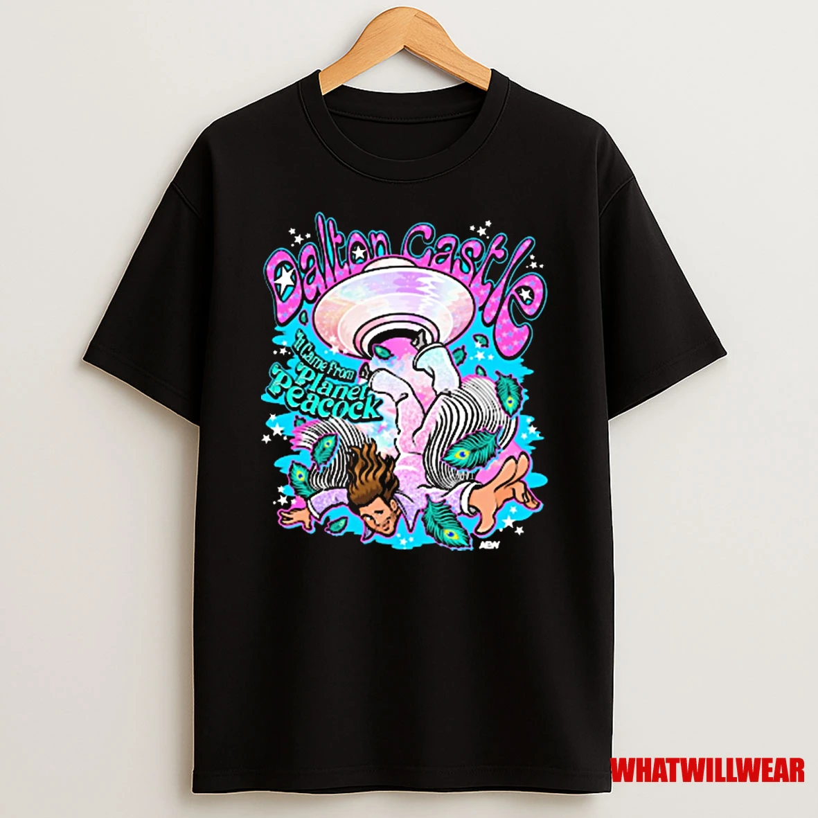 Dalton Castle It Came From Planet Peacock Aew 2025 Shirts
