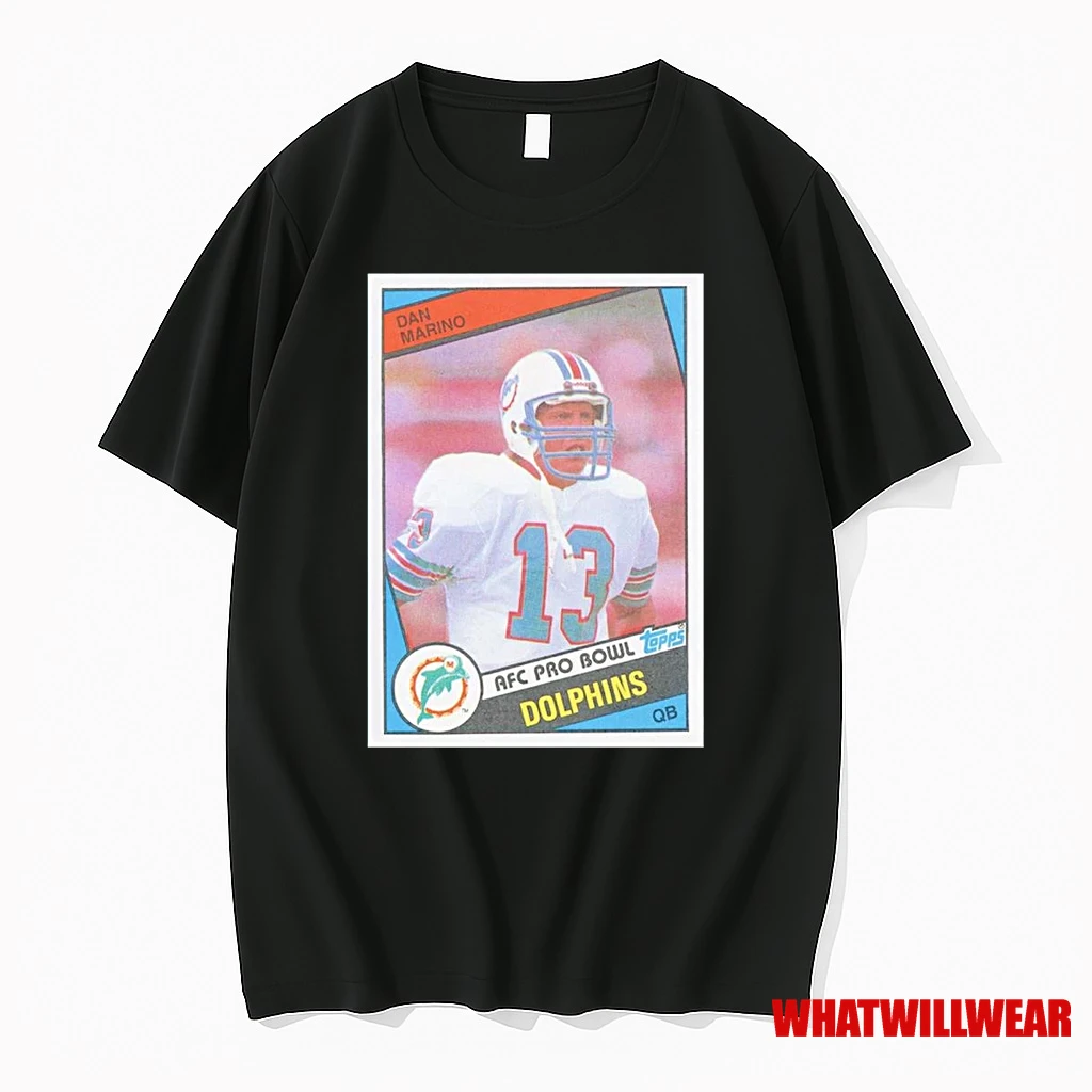 Dan Marino Afc Pro Bowl Trading Card Miami Dolphins Shirts