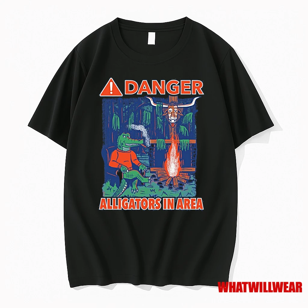 Danger Alligators In Area Florida Gators Defeats Texas Longhorns Painting Shirts