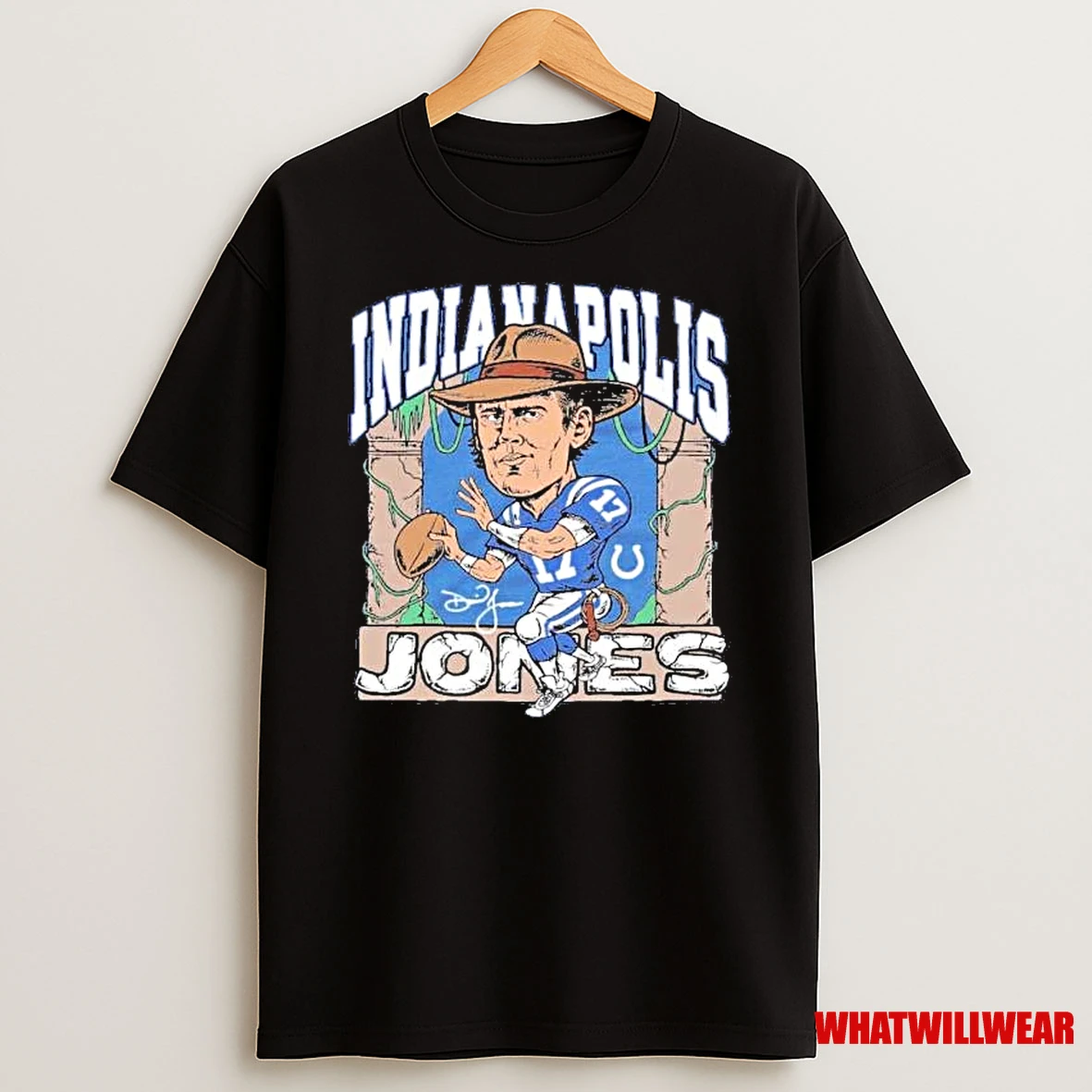 Daniel Jones Indianapolis Colts Homage Indianapolis Jones Tri Blend Shirts
