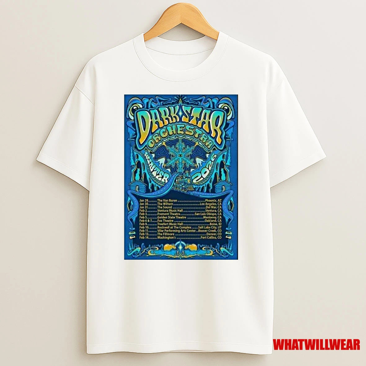 Dark Star Orchestra 2025 Winter Tour Shirts