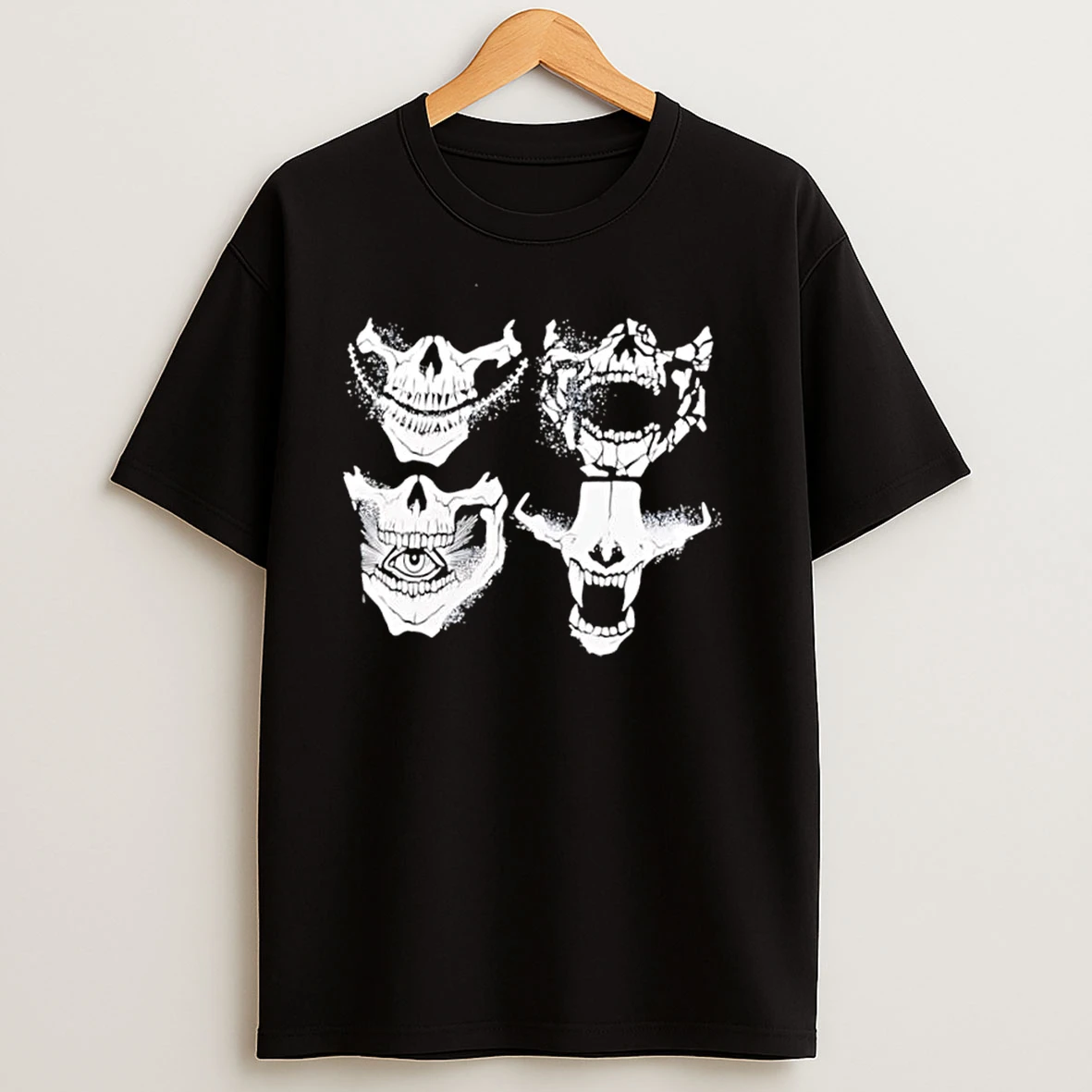 Darkstate Logo With Skulls T Shirts