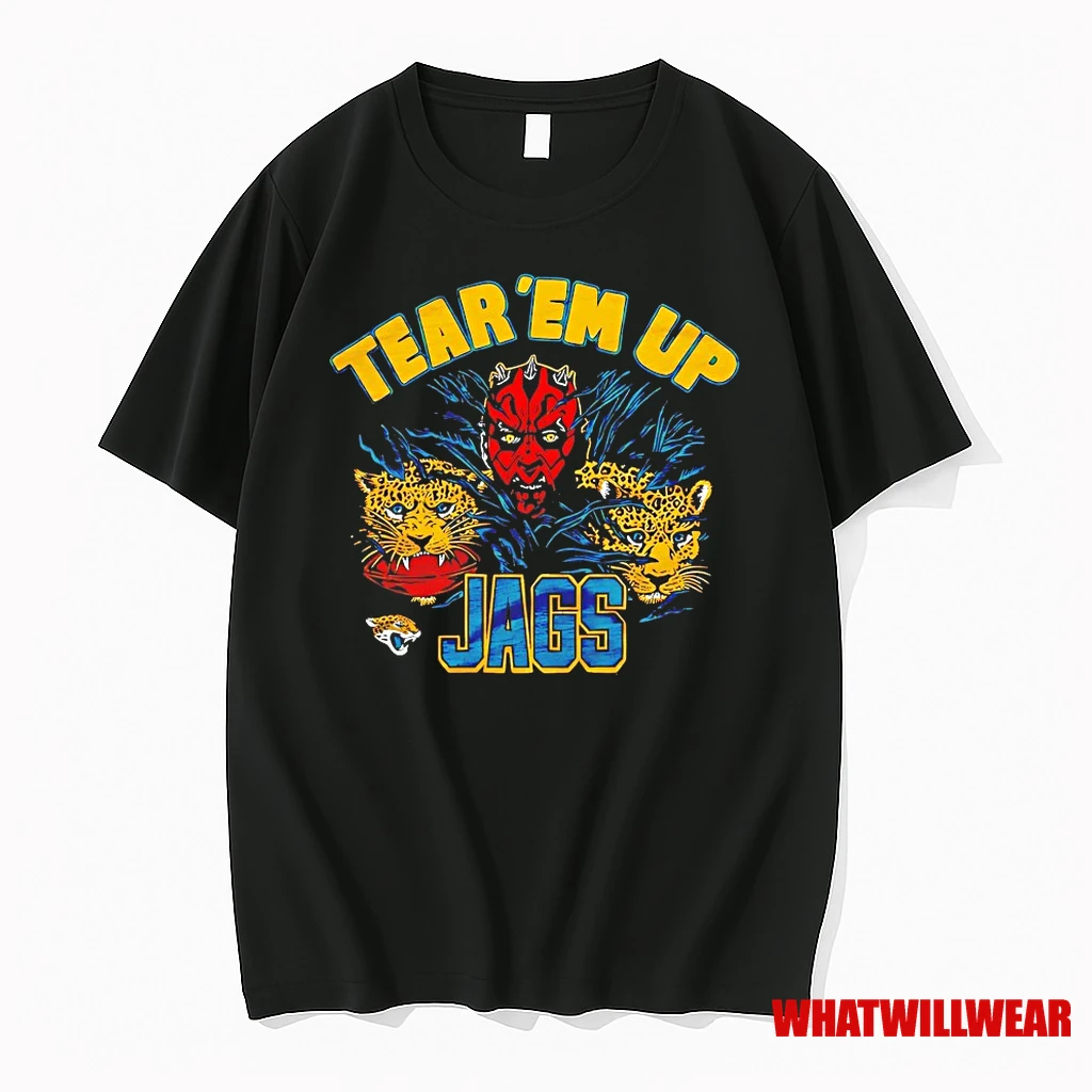 Darth Maul Star Wars X Jacksonville Jaguars Tear Em Up Shirts
