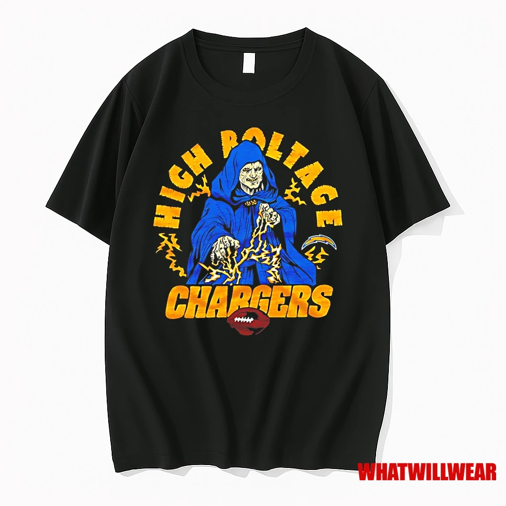 Darth Sidious Star Wars X Los Angeles Chargers High Voltage Shirts