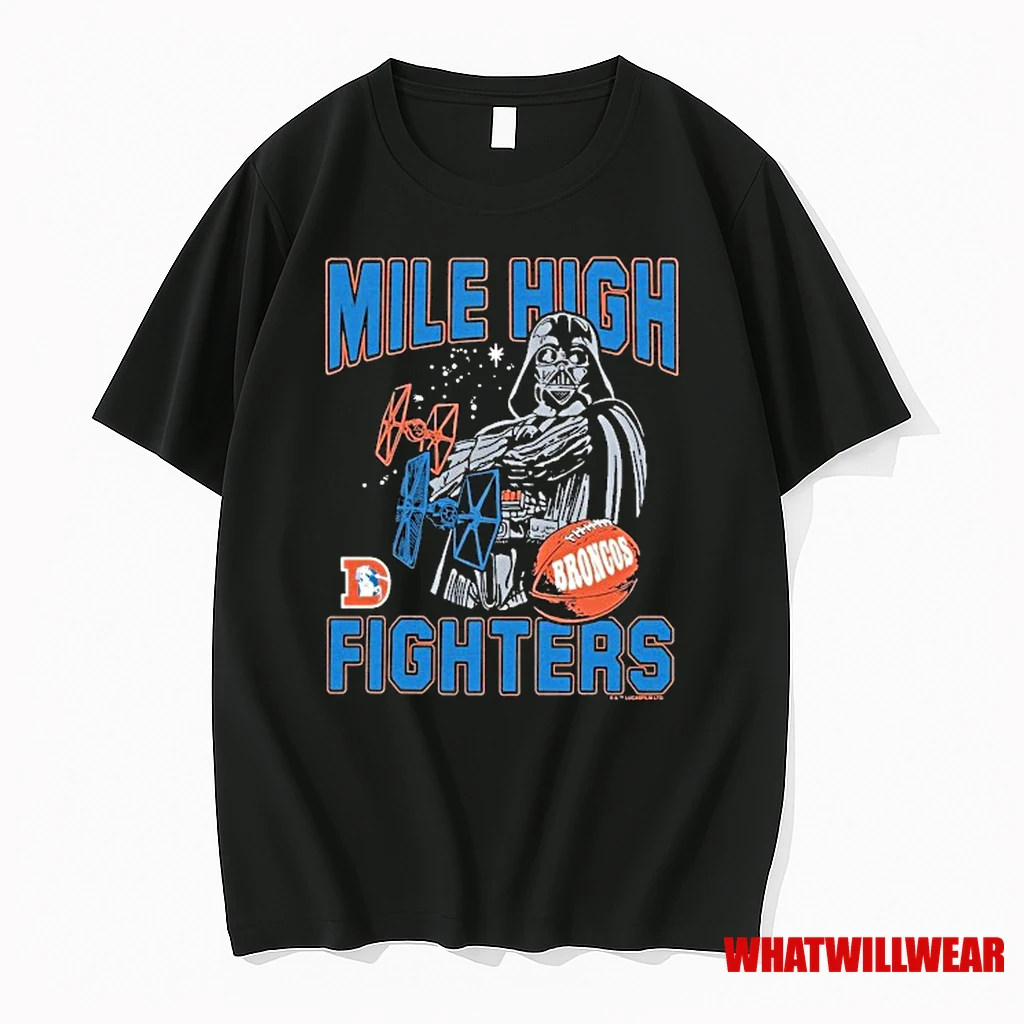Darth Vader Denver Broncos Mile High Fighters Star Wars X Nfl Shirts
