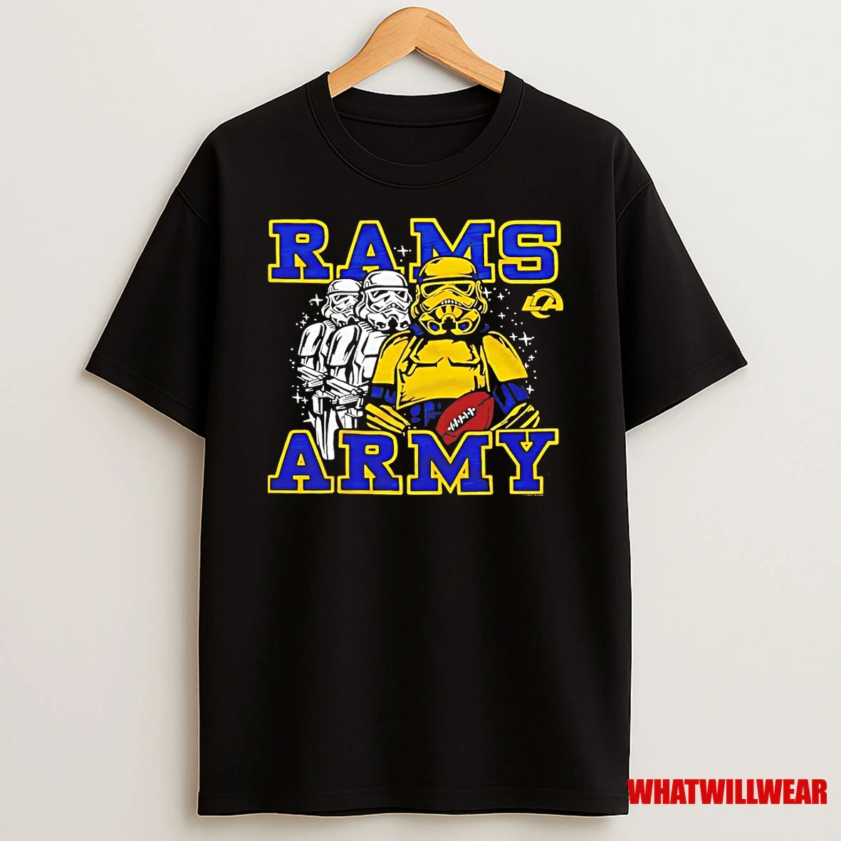 Darth Vader Star Wars X Los Angeles Rams Army Shirts