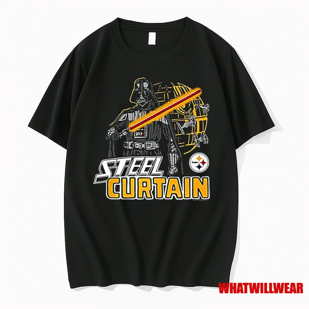 Darth Vader Star Wars X Pittsburgh Steelers Football Tie Fighter Shirts