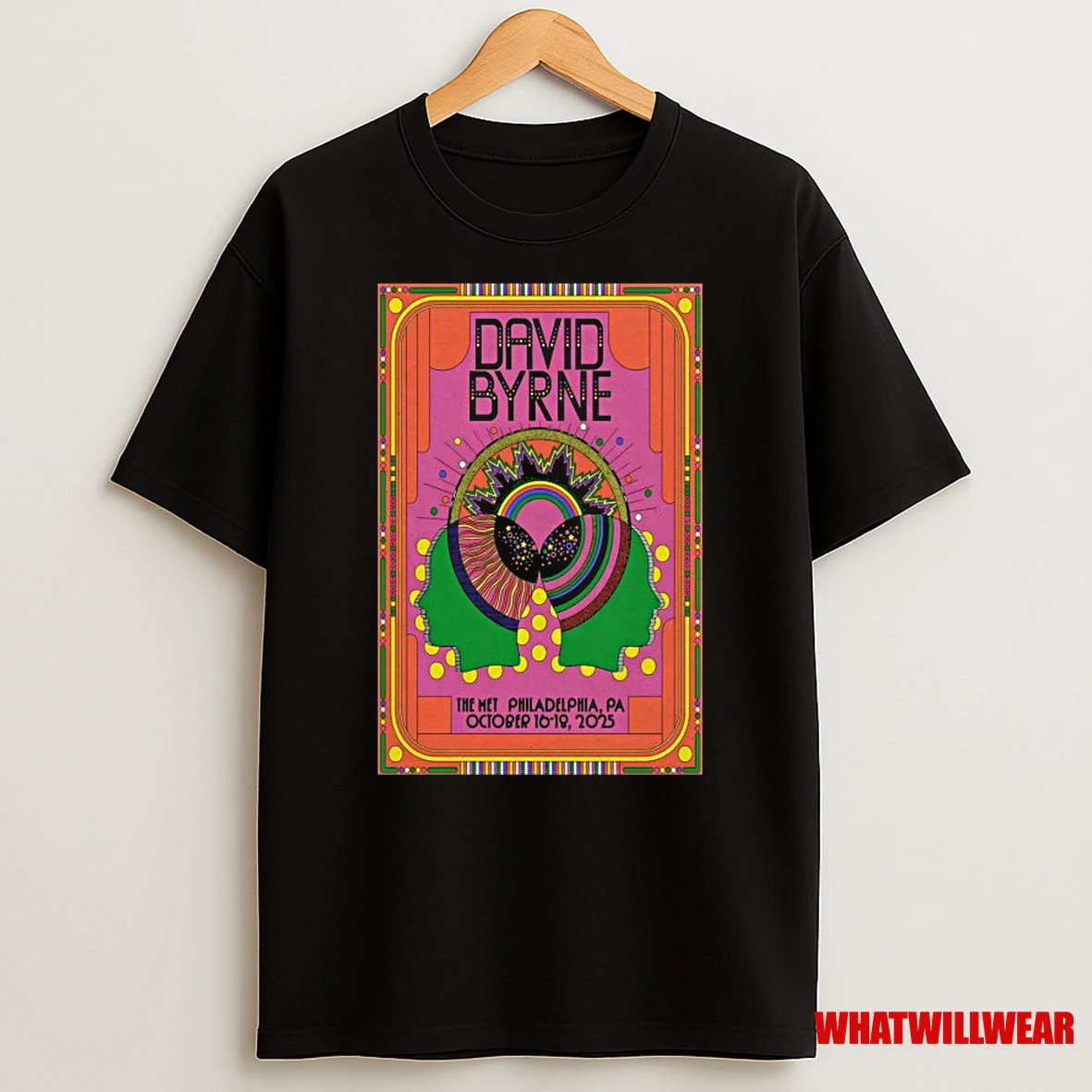 David Byrne Oct 16 18 2025 The Met Presented By Highmark Concert Shirts