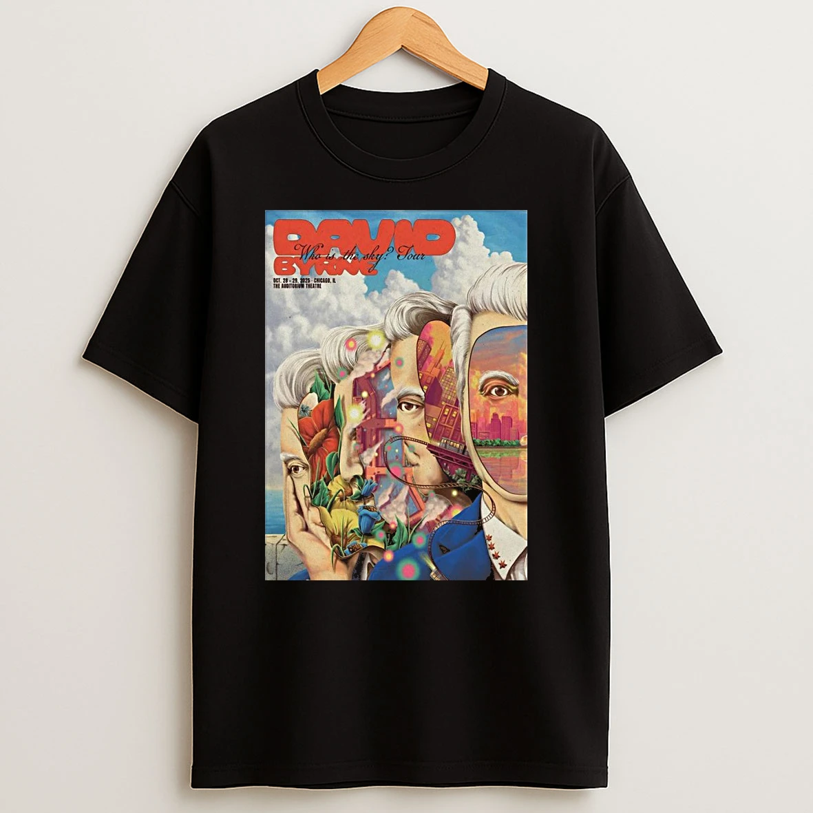 David Byrne Who Is The Sky Tour Chicago Il On Oct 28 29 2025 T Shirts