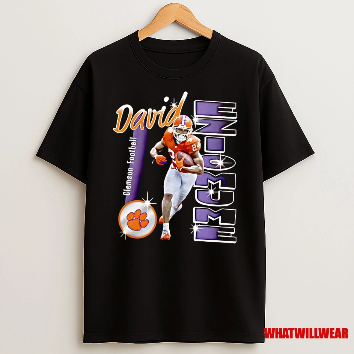 David Eziomume Clemson Tigers Football Logo Team Shirts