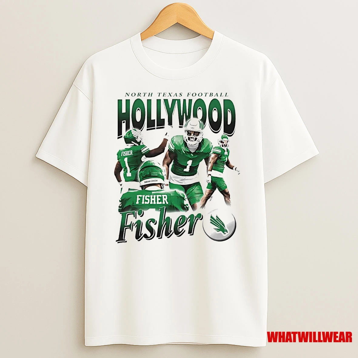 David Fisher Hollywood North Texas Mean Green Shirts