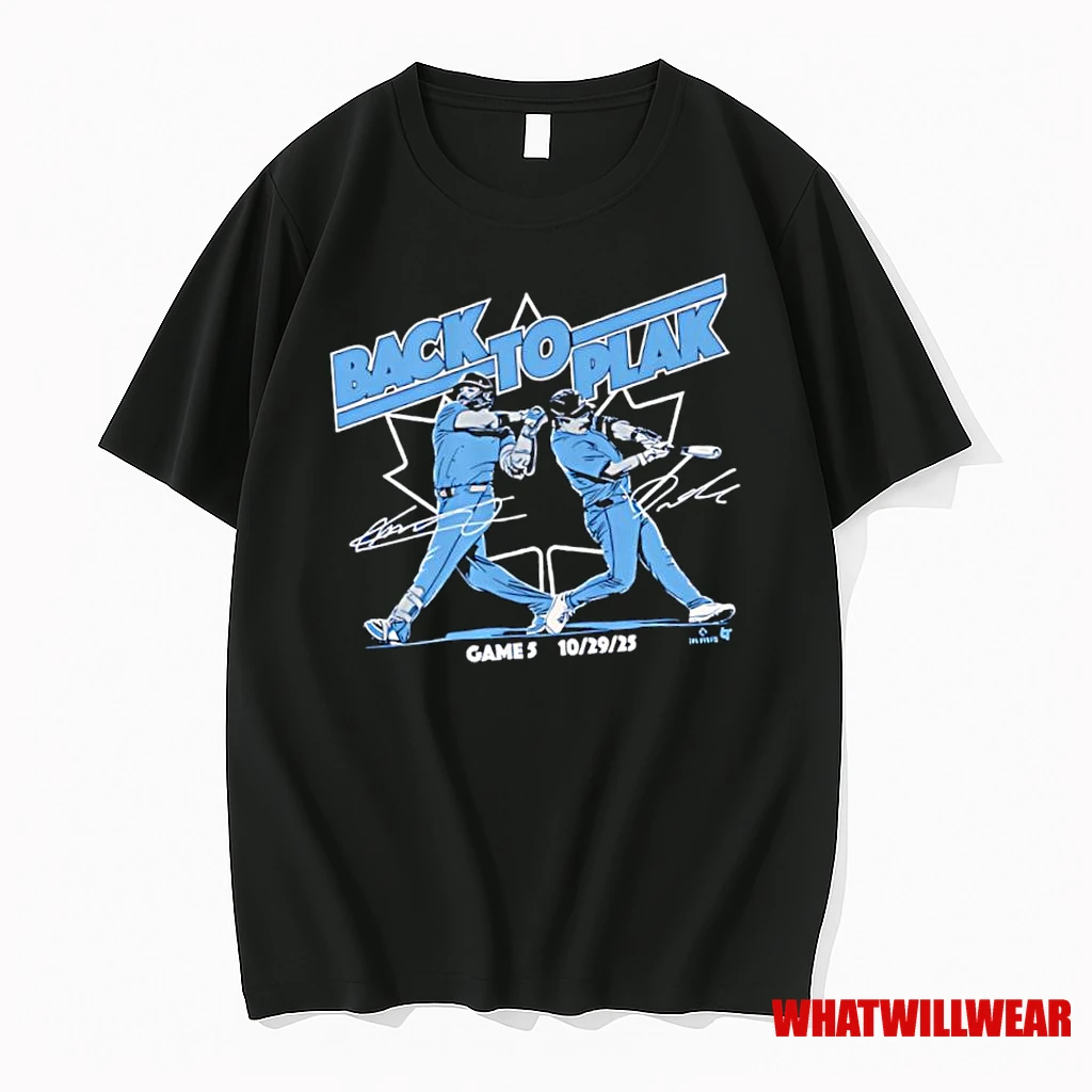 Davis Schneider Vladimir Guerrero Jr Back Toplak Signatures Shirts