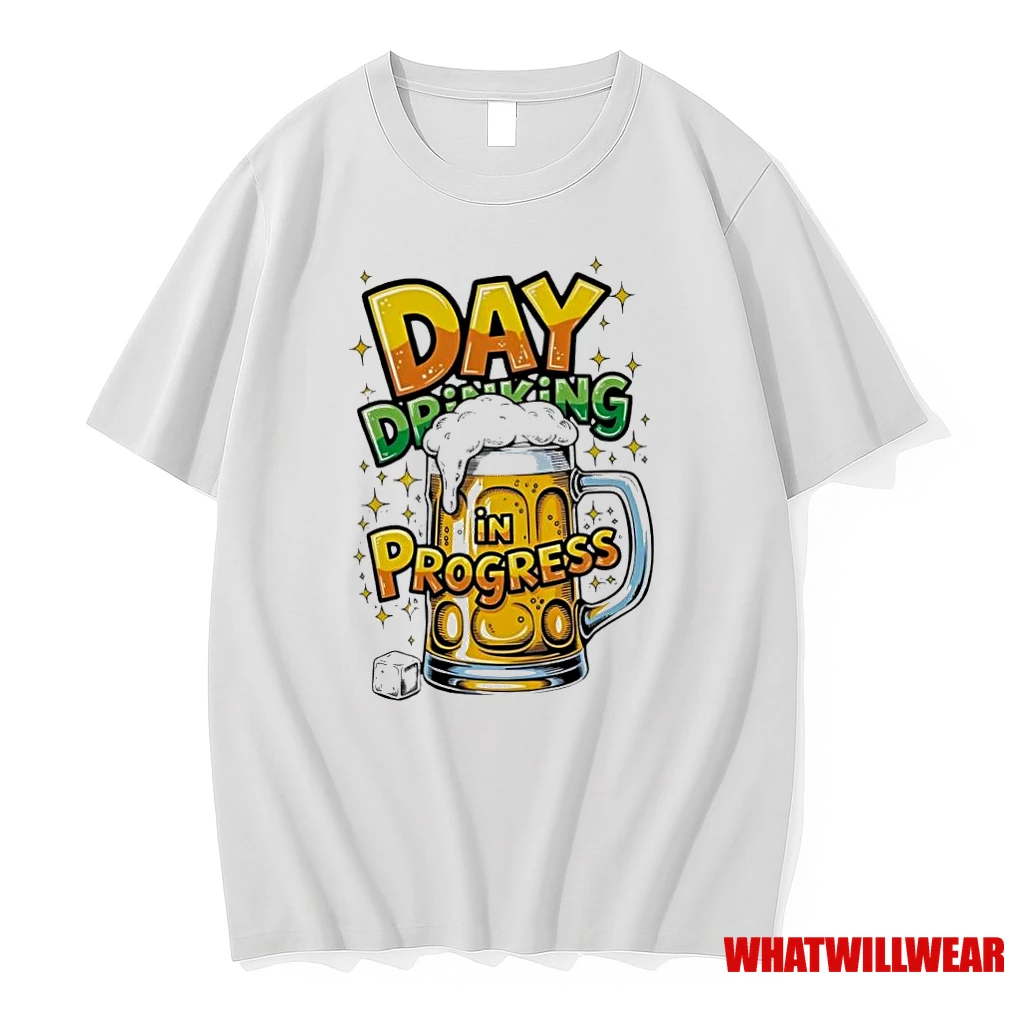 Day Drinking In Progress Beer Shirts
