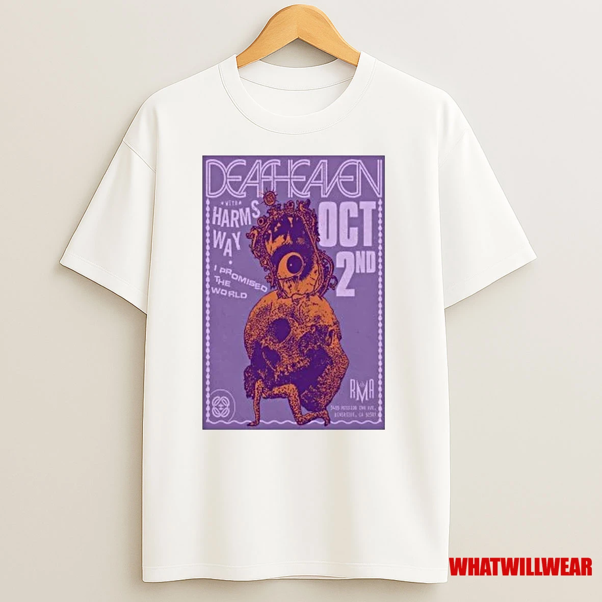 Deafheaven Oct 2 2025 Riverside Municipal Auditorium In Riverside Ca Shirts