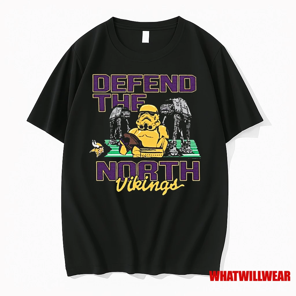 Defend The North Minnesota Vikings Star Wars X Nfl Fanart Shirts
