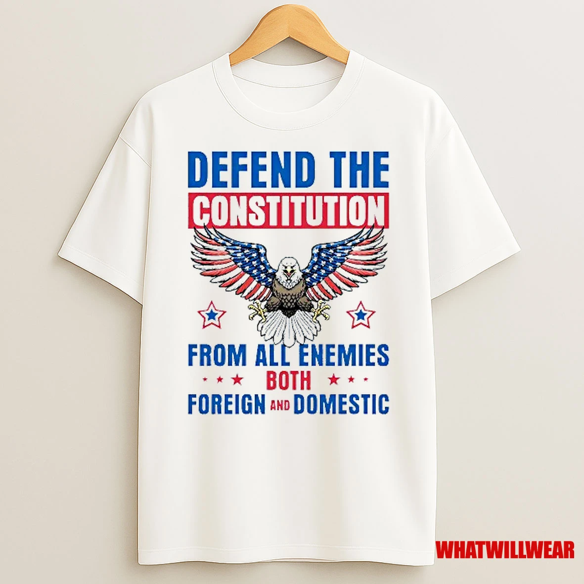 Defend The Constitution From All Enemies Both Foreign And Domestic Bald Eagle Shirts