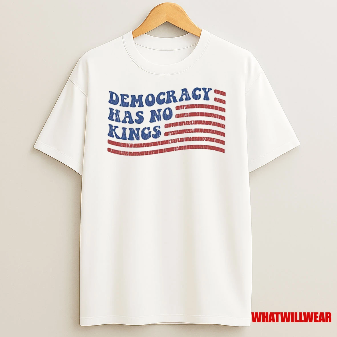 Democracy Has No Kings Us Flag Shirts