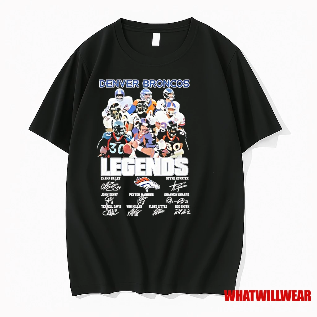 Denver Broncos Best Legends Players Of All Time Signatures Shirts