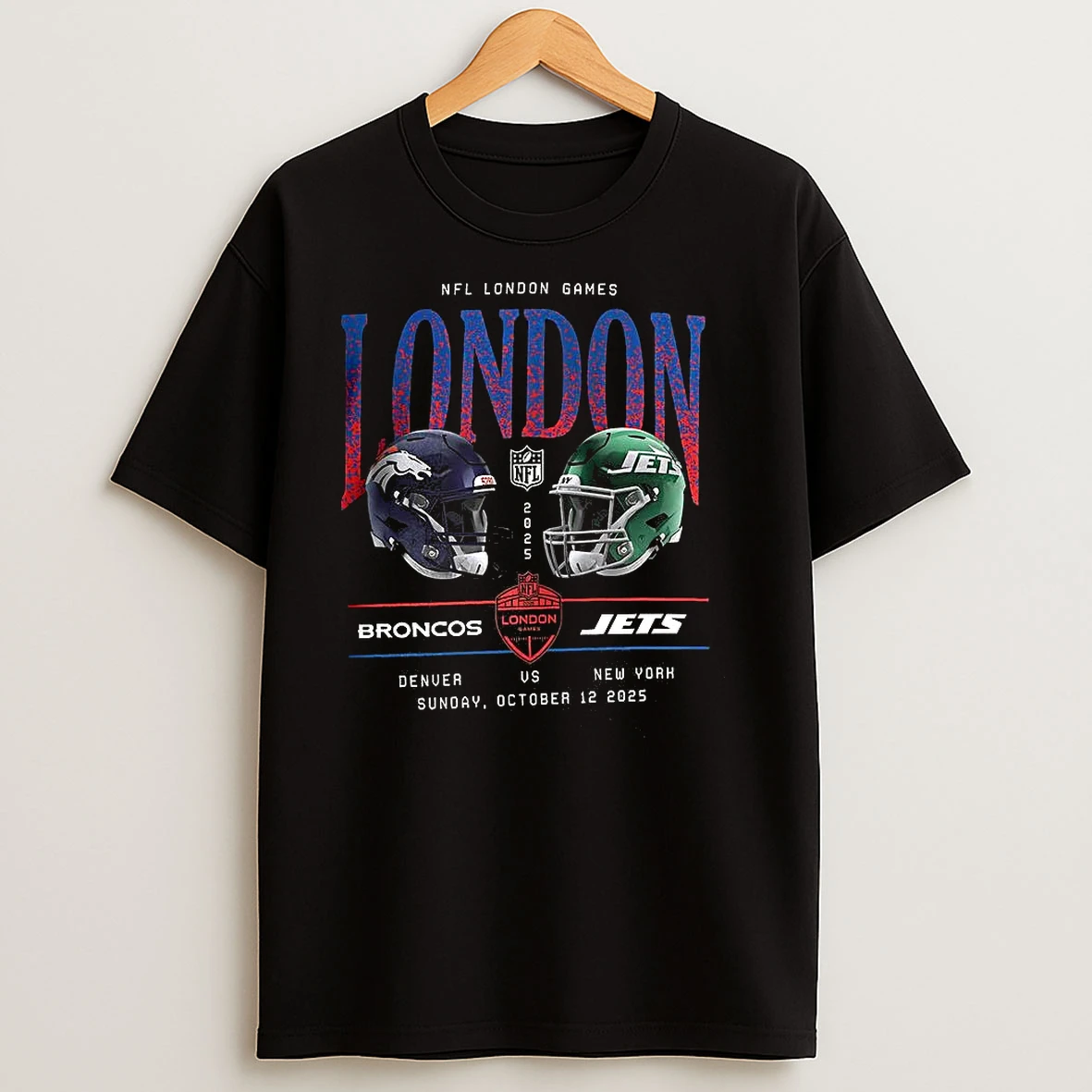 Denver Broncos Vs New York Jets Nfl International Games London 2025 T Shirts