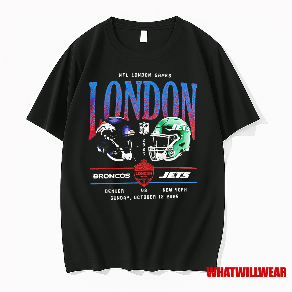 Denver Broncos Vs New York Jets Nfl London Game 2025 Shirts