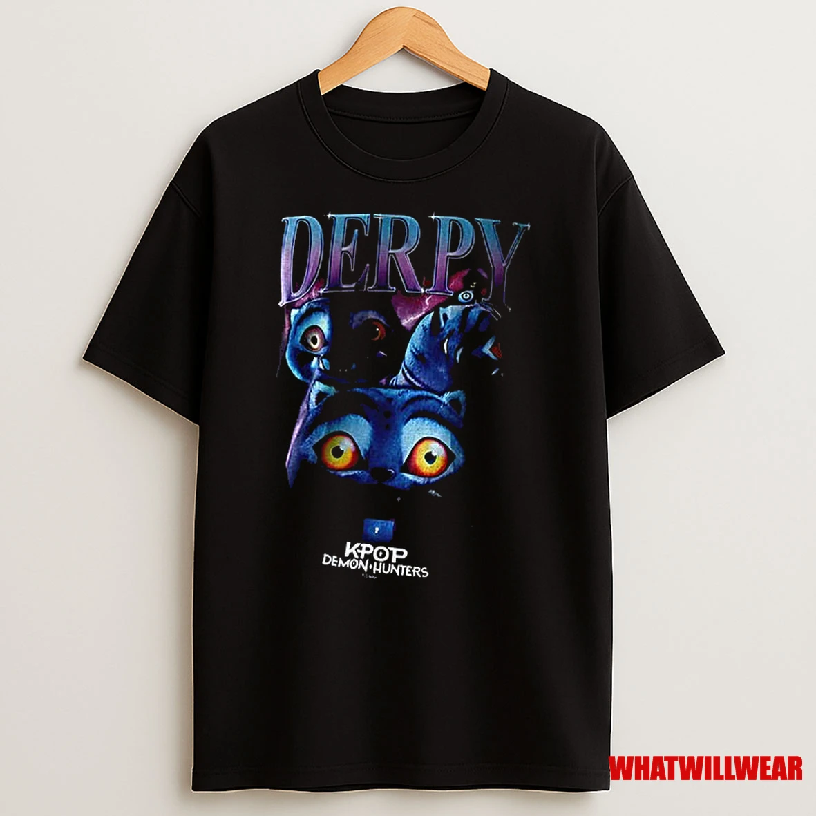 Derpy Tiger Kpop Demon Hunters Huntrix Korean Band Graphic Shirts