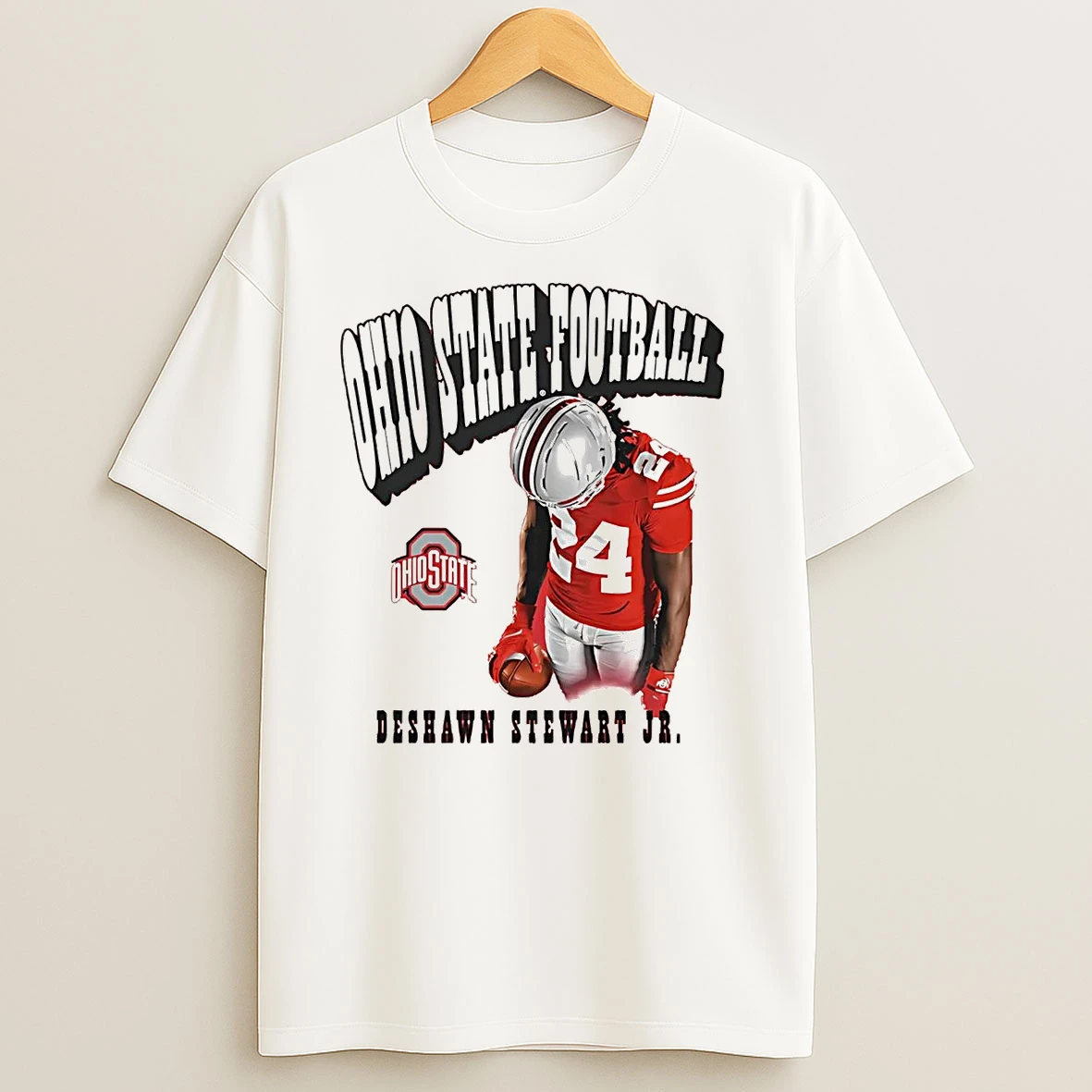 Deshawn Stewart Jr Illustrated Ohio State Buckeyes T Shirts
