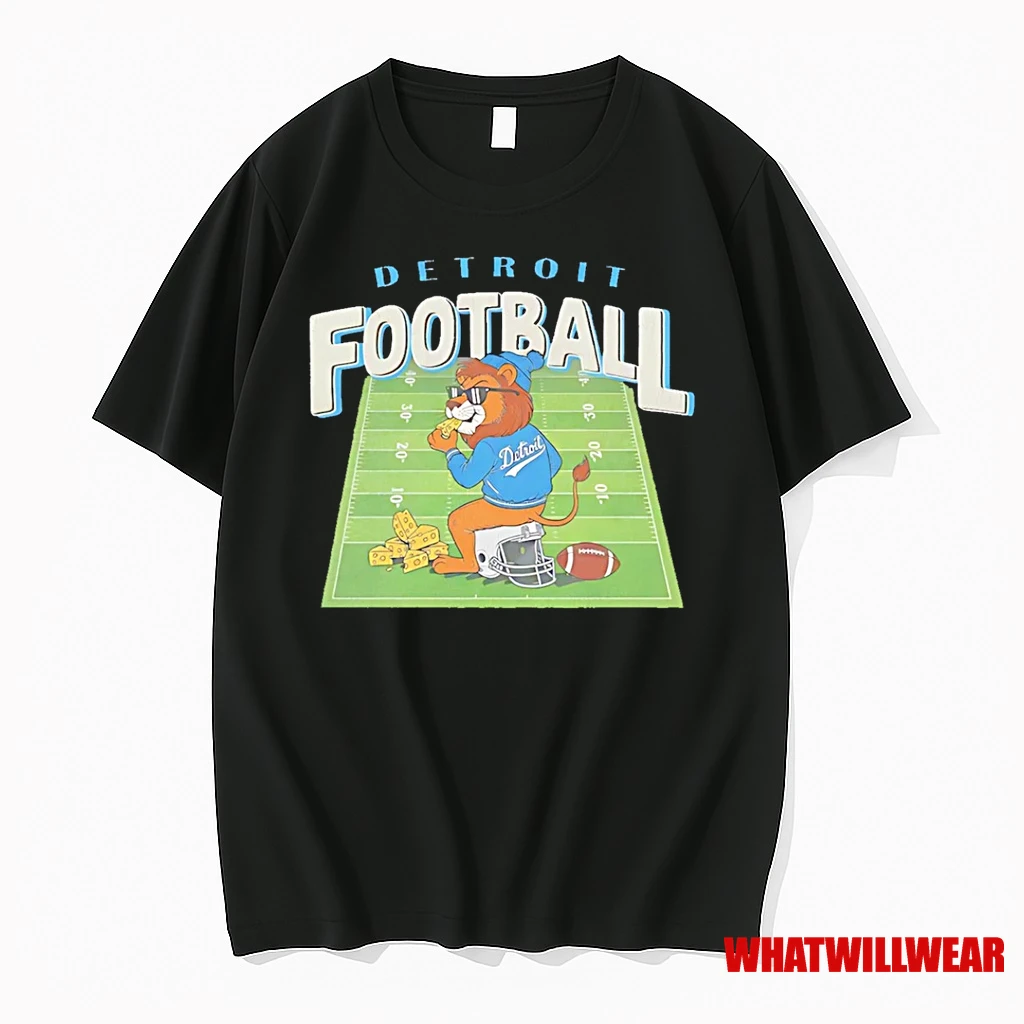 Detroit Football Eat Cheese Mascot Stadium Shirts
