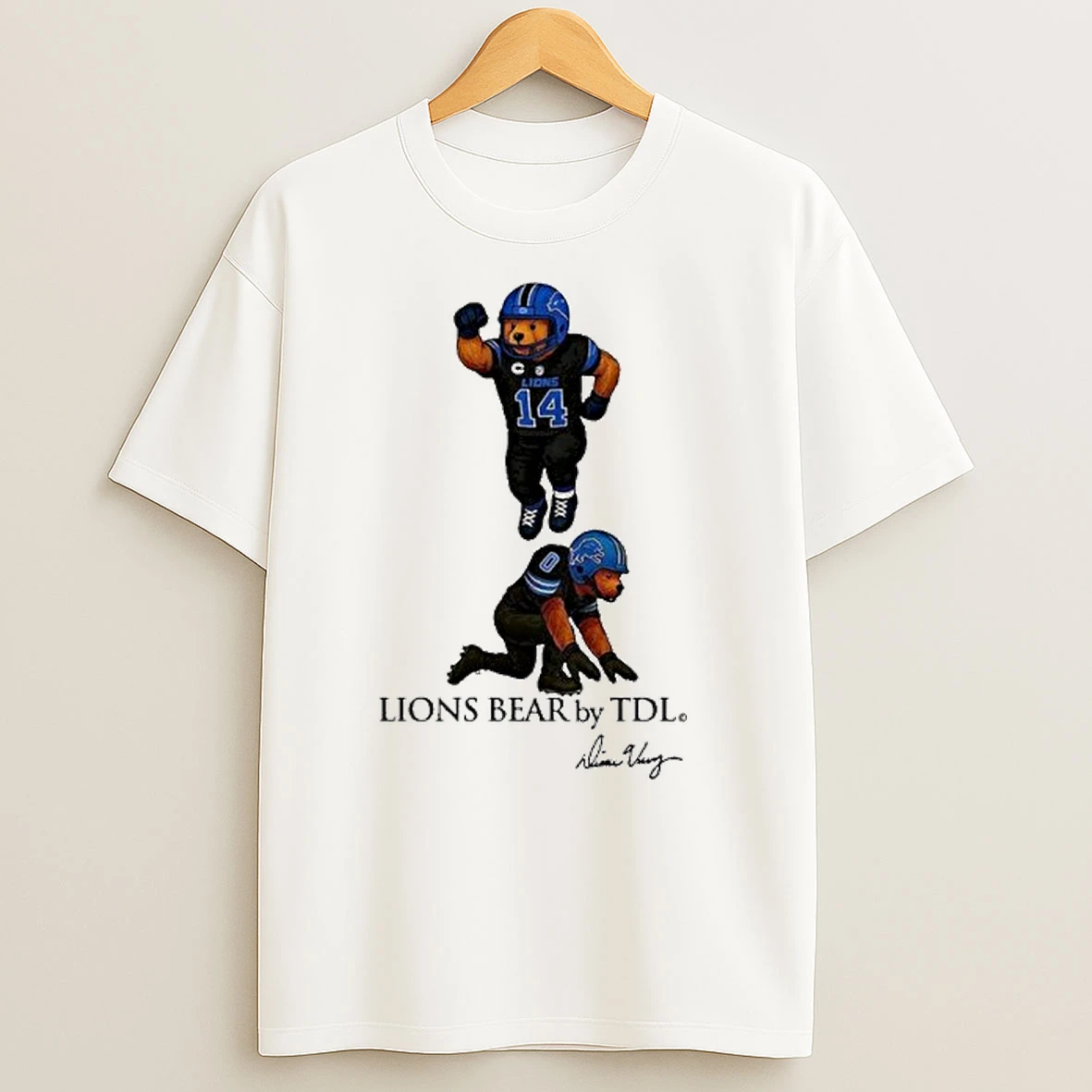 Detroit Grit Amon Ra St Brown And Jahmyr Gibbs Lions Bear By Tdl T Shirts