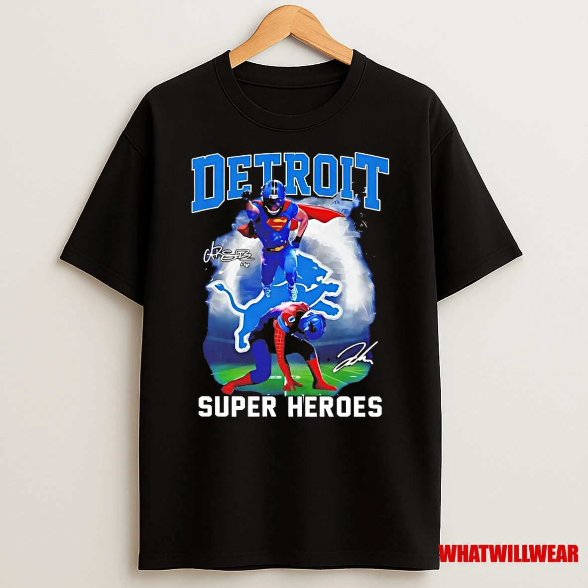 Detroit Lions Super Heroes Shirts