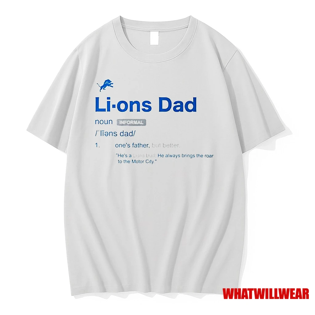 Detroit Lions Dad Definition Ornaments Shirts
