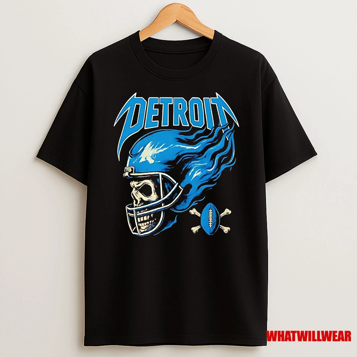 Detroit Lions Skull Helmet Shirts